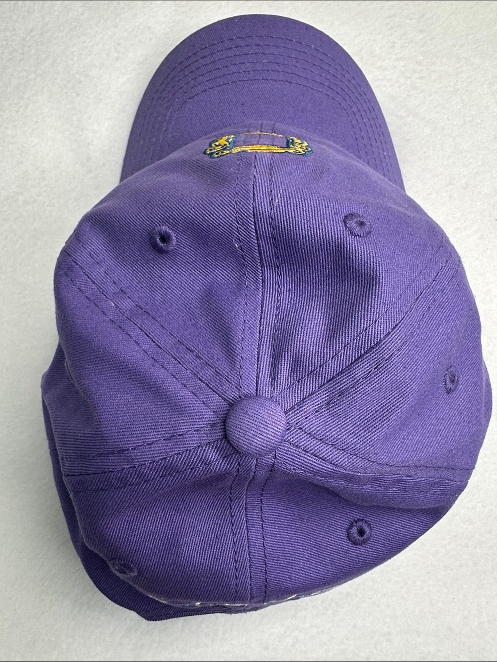 Purple Friends TV show peephole frame strapback baseball cap - Picture 12 of 15
